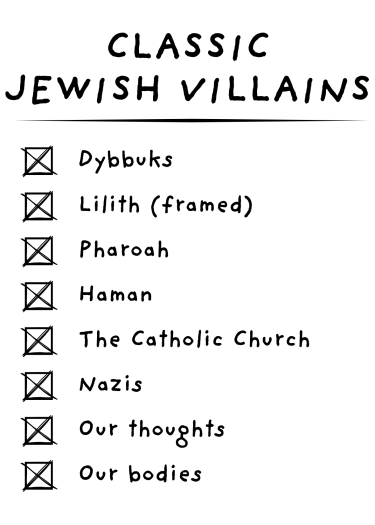 A2 card Classic Jewish Bogeymen